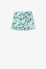 Tiffosi Saia-shorts estampada azul