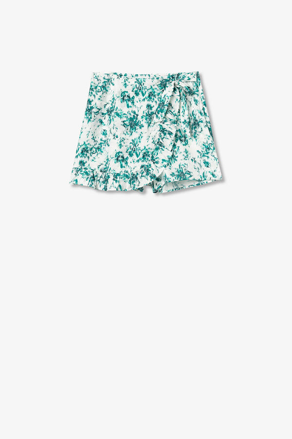 Tiffosi Saia-shorts estampada azul