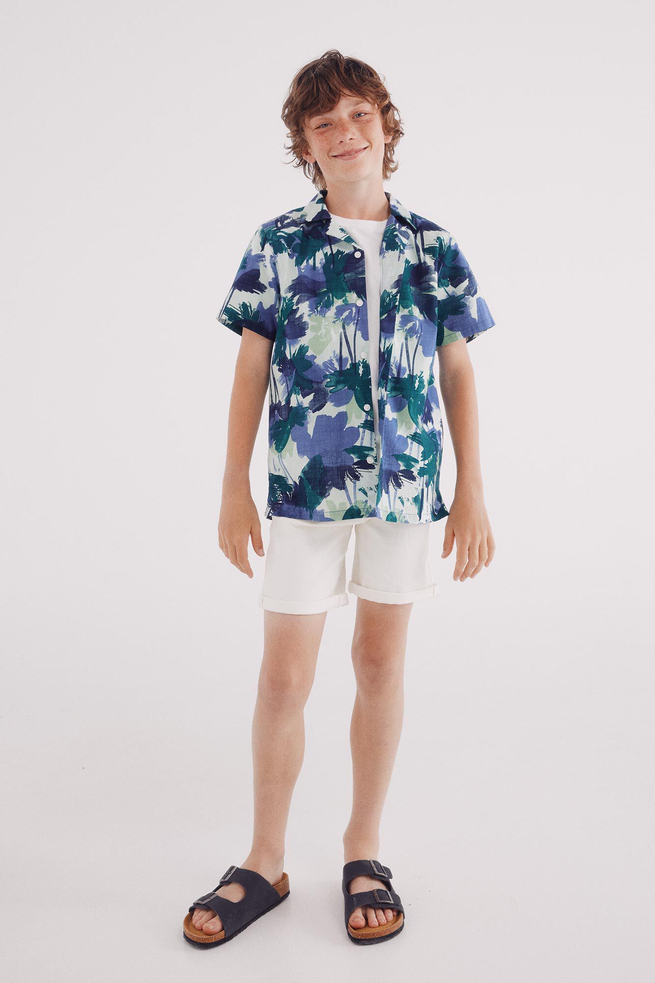 Springfield Kids Camisa flores menino