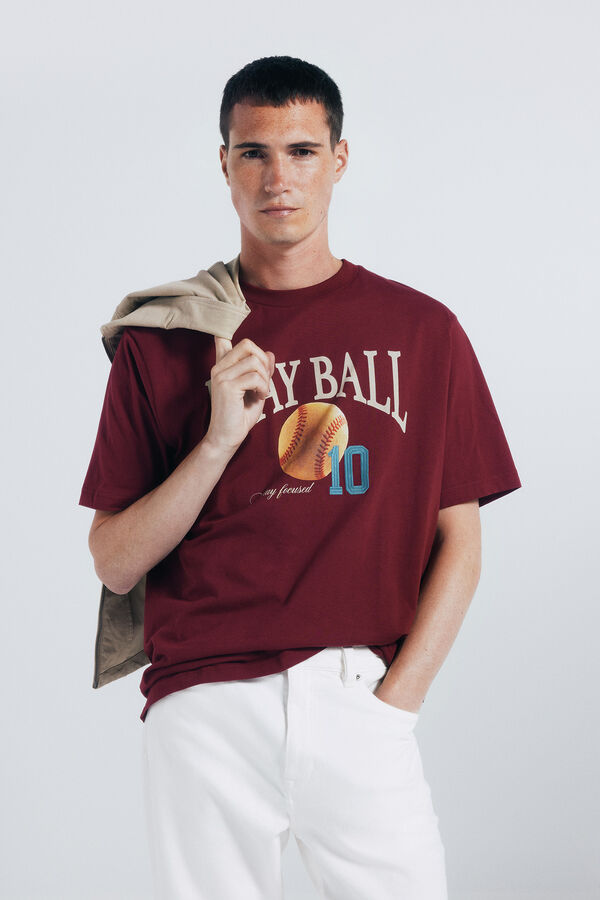 Springfield Camiseta play ball rojo
