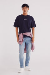 Springfield Jeans sobretintado skinny fit turquesa