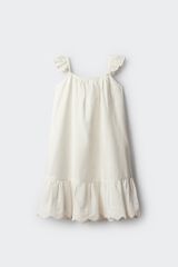Springfield Kids Vestido bordado suizo ni&ntilde;a marfil