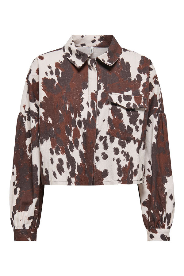 Only Camisa de manga larga marrón