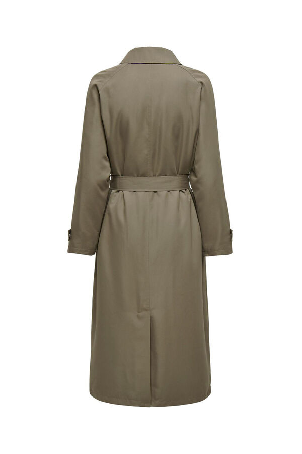 Only Gabardina comprida cinzento