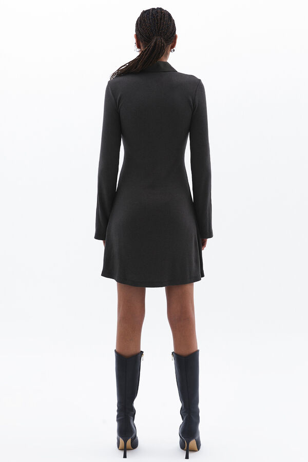 Oxxo Vestido mini botones gris