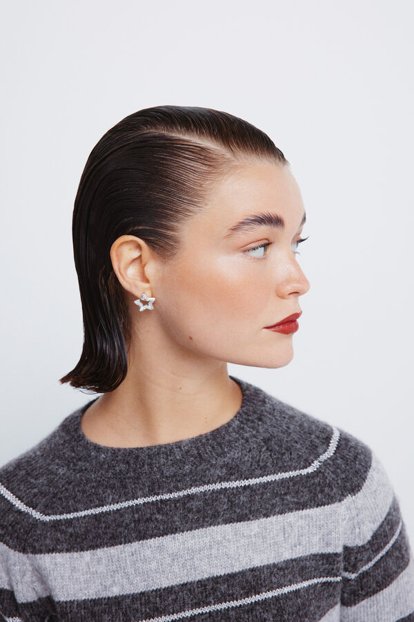 Springfield Jersey rayas lurex gris