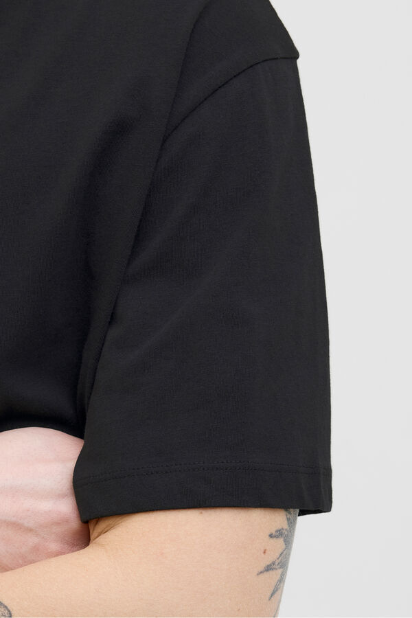 Jack & Jones Camiseta estampada com caimento relaxado preto