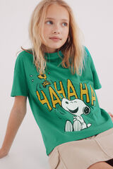 Springfield Kids Camiseta Snoopy ni&ntilde;a verde