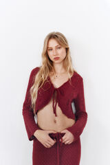 High Spirits Topo Vermelho  estampado