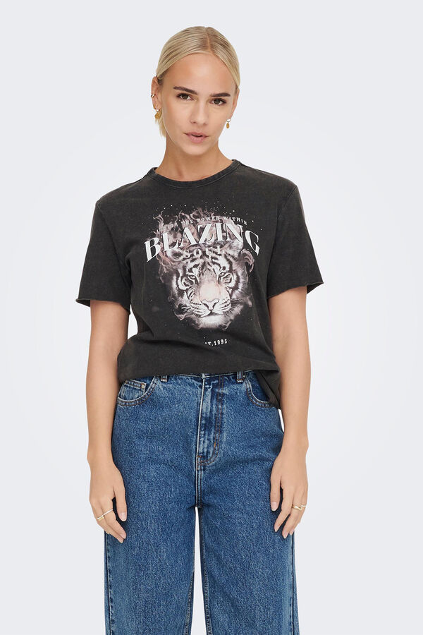 T-shirt algodão desenho  Ofertas em t-shirts e tops de mulher