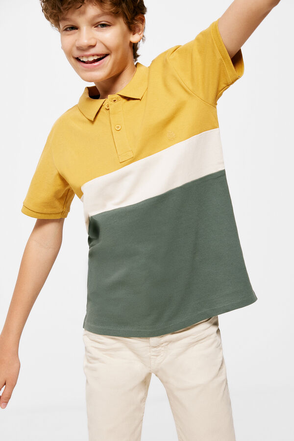 Springfield Kids Polo color block menino branco