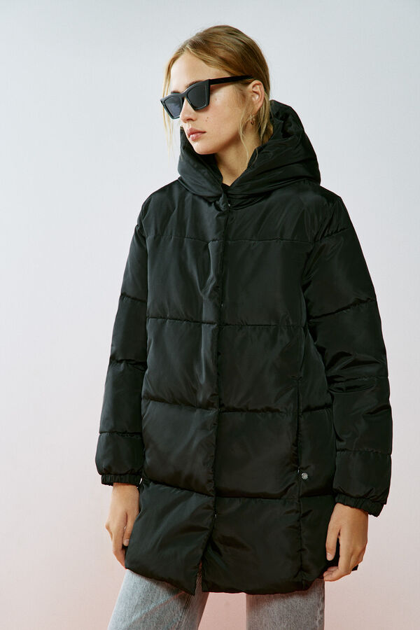 Springfield Abrigo Plumas Repelente al Agua negro