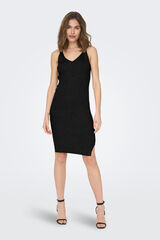 Only Vestido curto de malha preto
