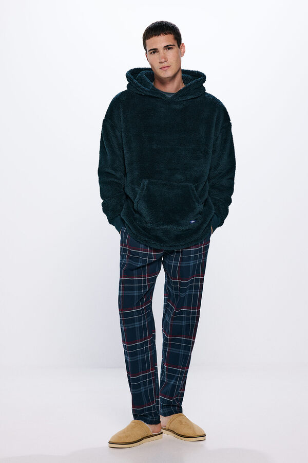 Springfield Sudadera capucha extra grande tejido polar verde