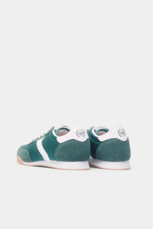 Springfield T&ecirc;nis de tecido estilo retr&ocirc; verde