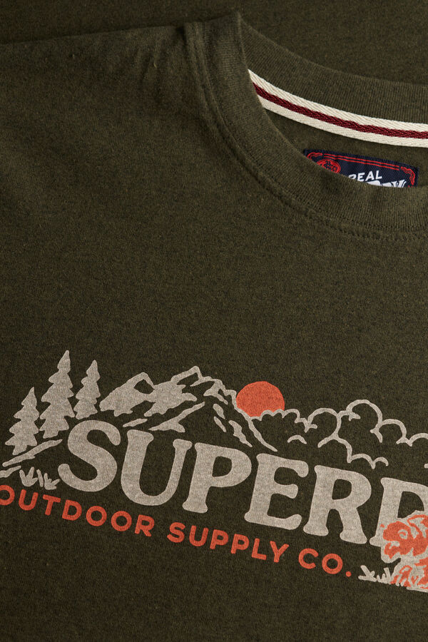 Superdry Camiseta Outdoor scene relaxed&iexcl; verde