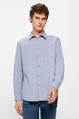Springfield Camisa estructura azul