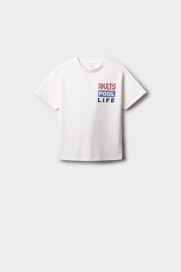 Springfield Kids Camiseta infantil de flamenco bege