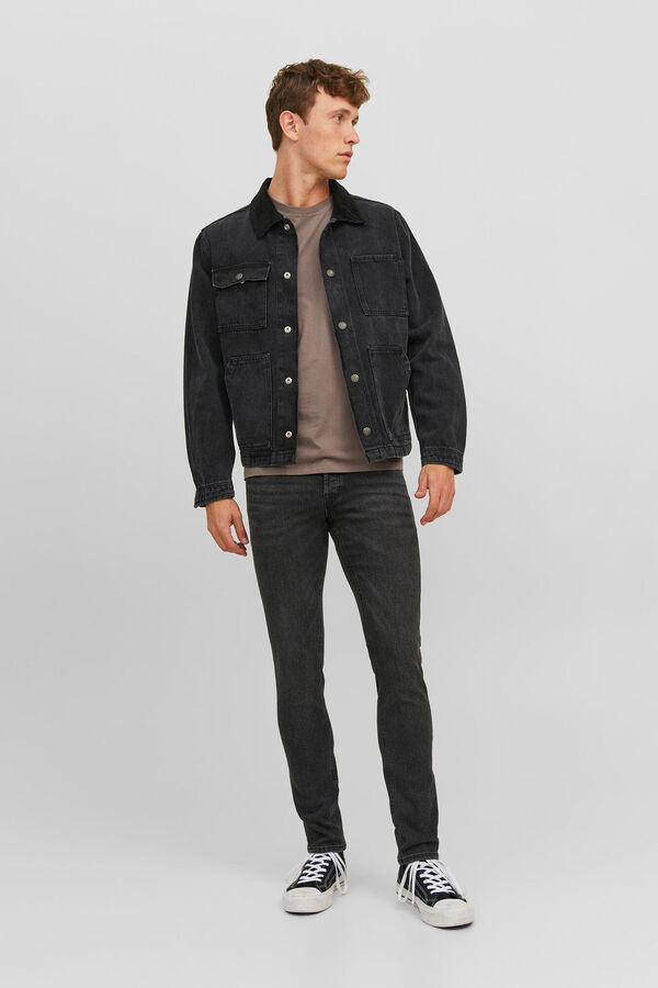 Jack & Jones Jeans Glenn slim fit preto