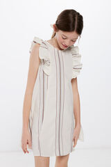 Springfield Kids Vestido rayas ni&ntilde;a beige