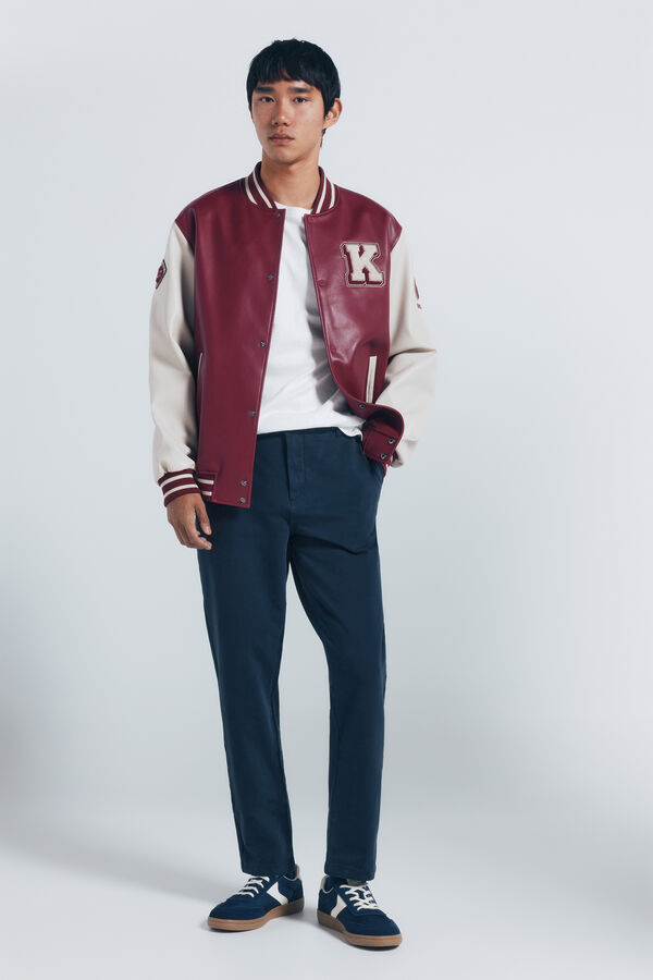 Springfield Pantal&oacute;n chino comfort slim fit azul