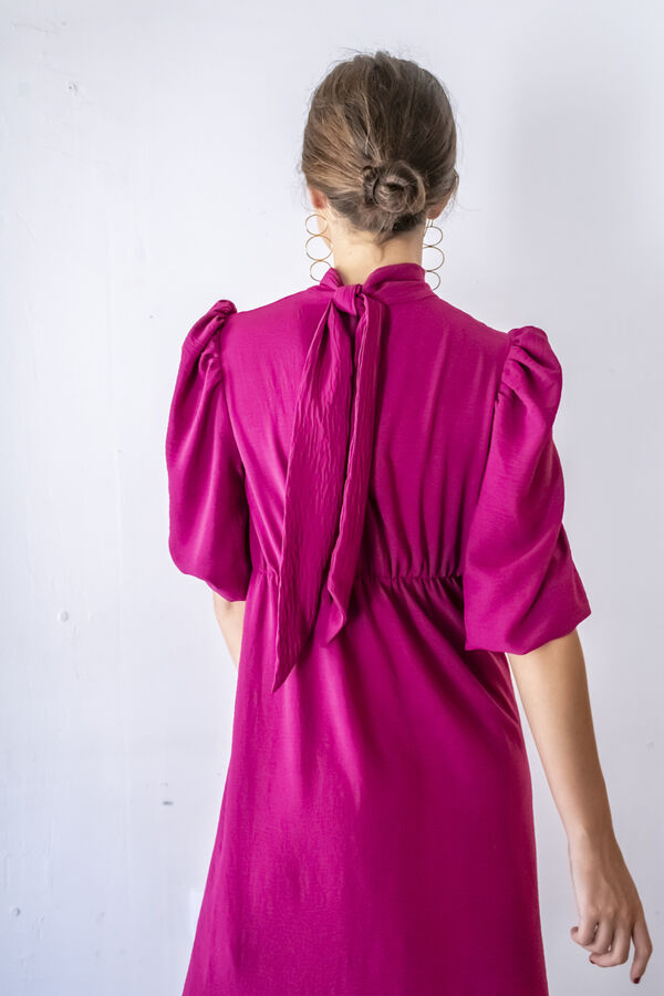 Cul Sac Vestido midi franzido vermelho