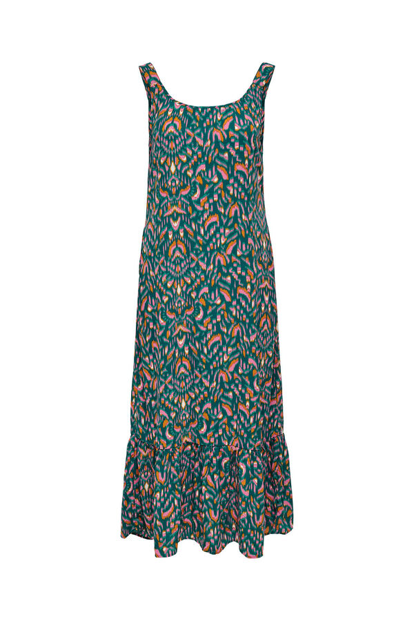 Only Vestido largo sin mangas verde