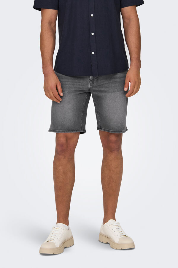Only & Sons Denim f&uuml;r Herren in regular fit. cinzento