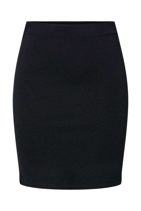 Pieces Saia curta de mulher ajustada preto