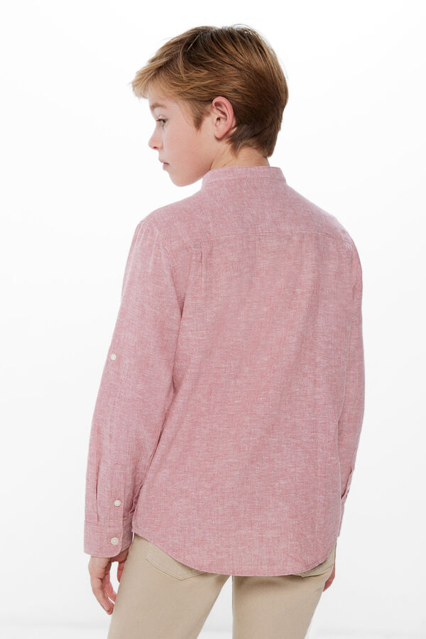 Springfield Kids Camisa lino ni&ntilde;o rosa