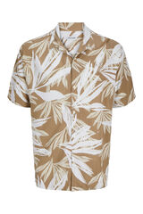 Jack & Jones Camisa de manga curta com ajuste relaxado cinzento