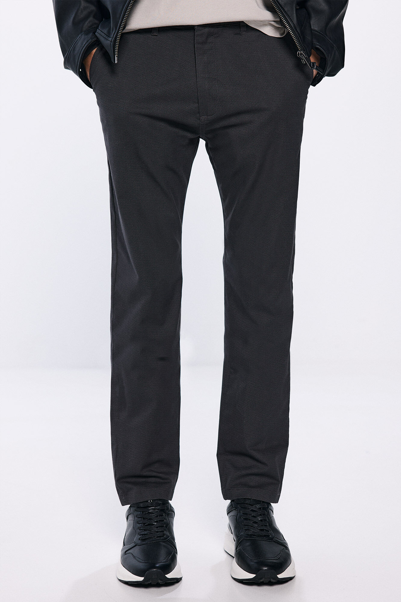 Springfield cal&ccedil;as chino slim fit com micro estampado