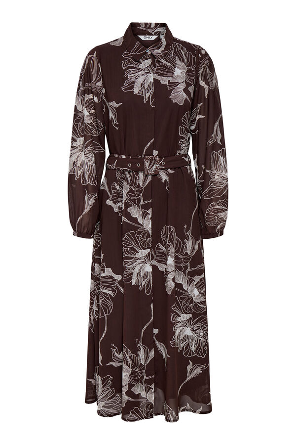Only Vestido longo de chiffon estampado