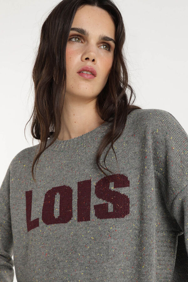 Lois  Jersey Cuello Caja gris