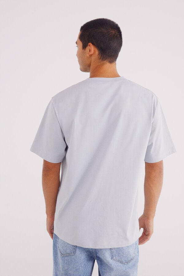 Springfield Camiseta Eu não sou preguiçoso azul