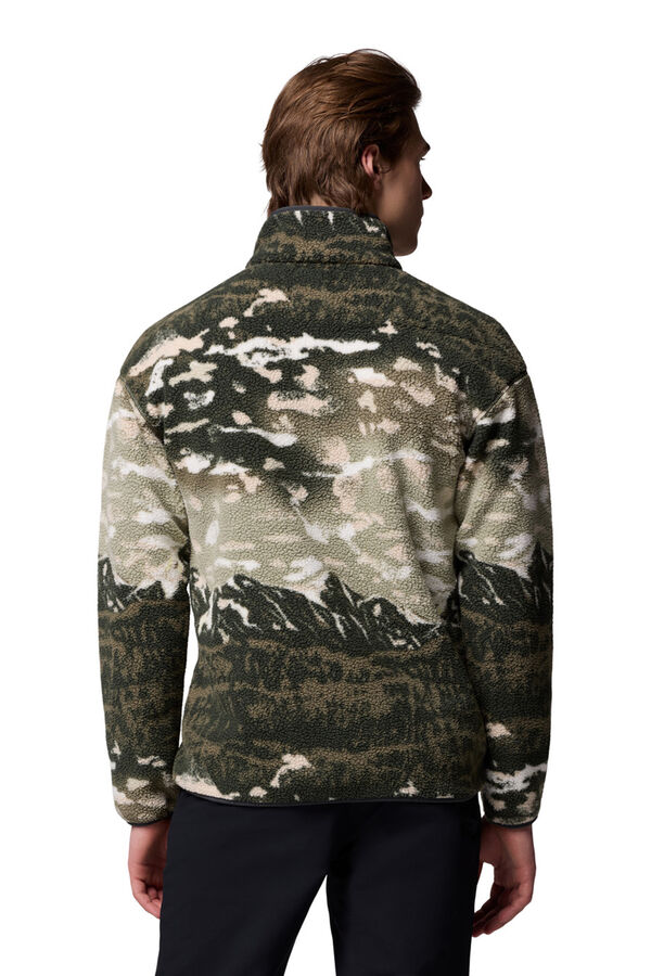 Columbia Forro polar com bot&otilde;es de press&atilde;o azul