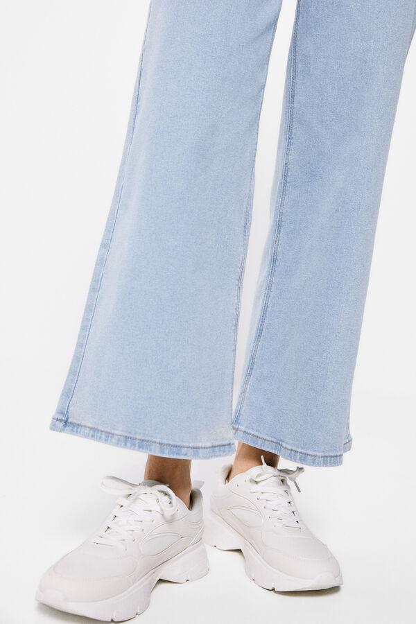 Springfield Jeans Culote Lavado Sostenible azul medio
