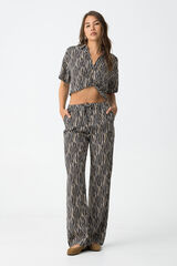 Tiffosi Pantal&oacute;n Culotte Estampado negro