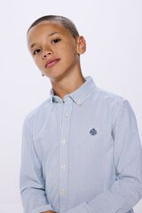 Springfield Kids Camisa pinpoint raya ni&ntilde;o azul