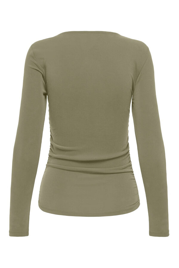 Only Top de manga comprida manga estampado