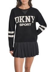 DKNY Jersey varsity negro