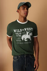 Trendyol T-shirt oversize de manga curta Caqui escuro