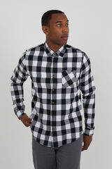 Brave Soul Camisa manga larga con bolsillos estampado