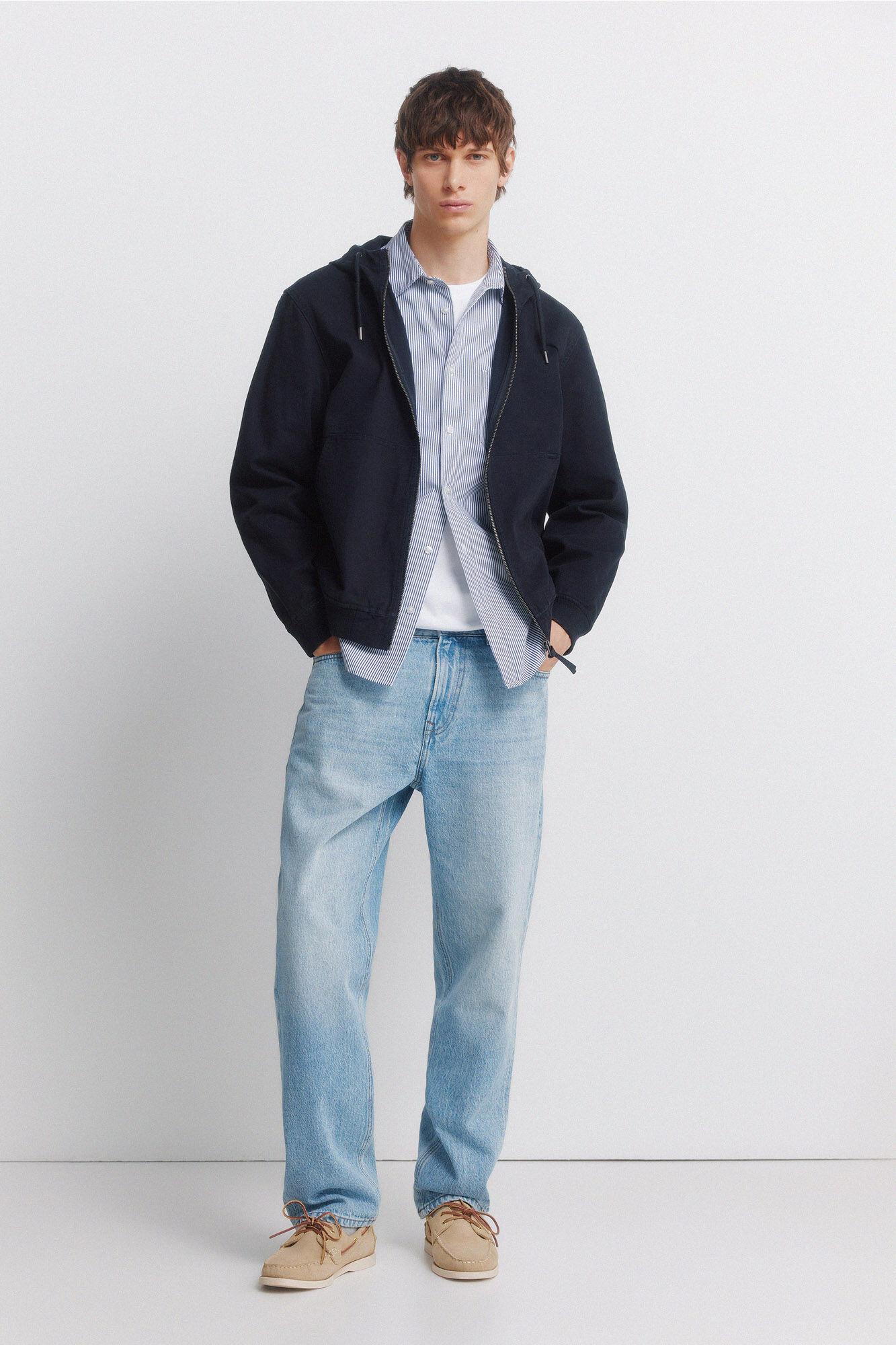 Springfield Jeans lavagem m&eacute;dia clara corte reto