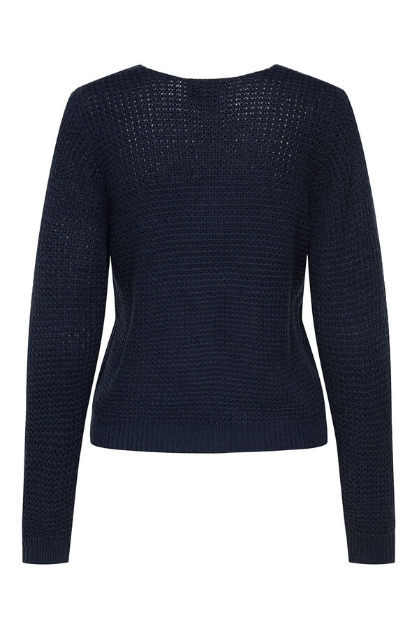 JDY Jersey cuello pico azul