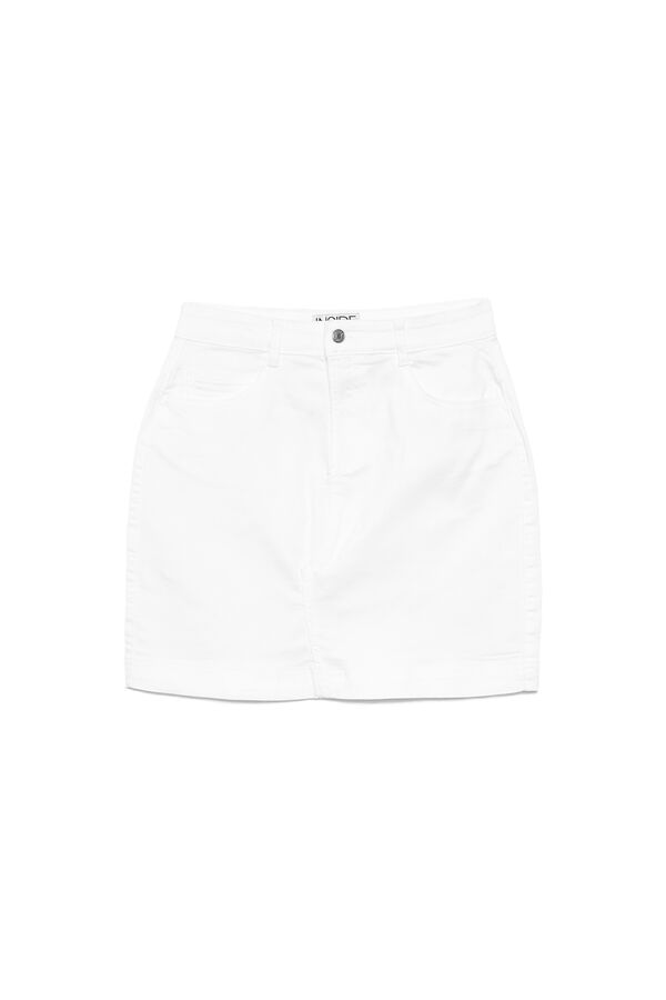 Inside Falda Mini Sarga Colores blanco