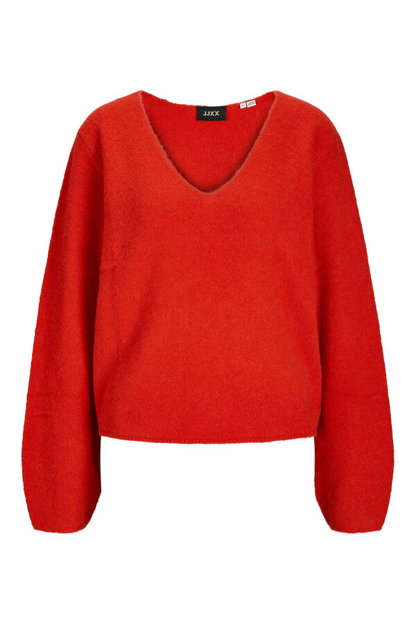 Jack & Jones Camisola gola em bico vermelho