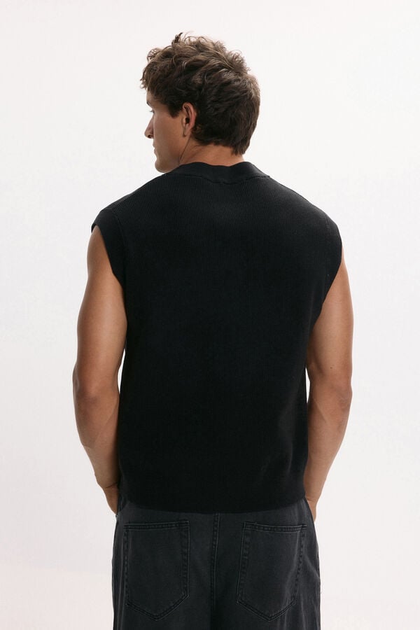 Only & Sons Chaleco punto negro