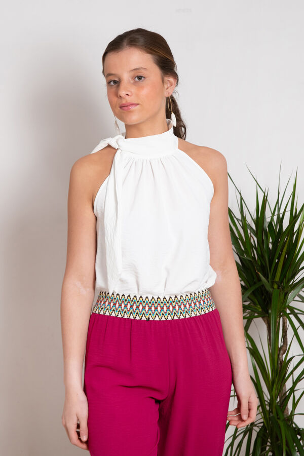 Cul Sac Top M&oacute;naco blanco