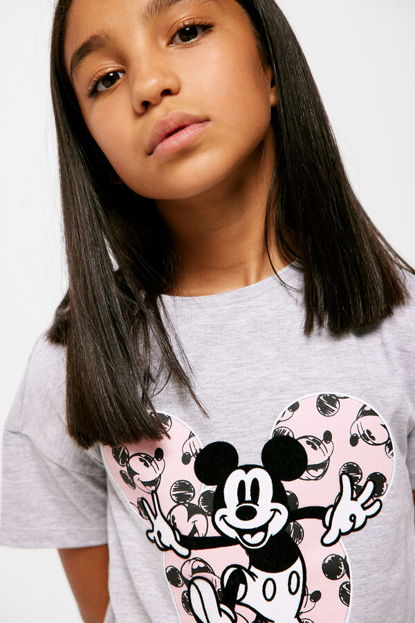 Springfield Camiseta Mickey niña gris claro